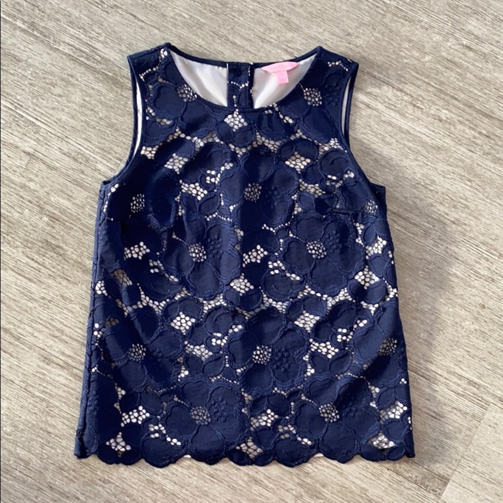 Lilly Pulitzer navy tank